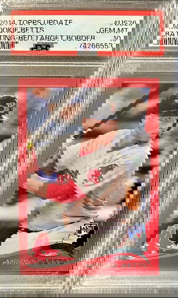 2014 Topps Update Mookie Betts Rare Target Update PSA 10 - Great Price!!