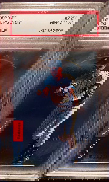 1993 Upper Deck SP Foil Derek Jeter PSA 8