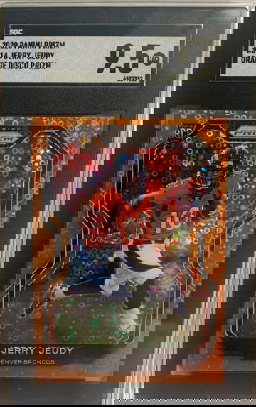 2020 Panini Prizm Orange Disco Jerry Jeudy SGC 9.5
