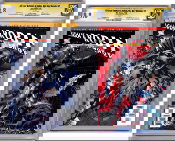 ALL STAR BATMAN & ROBIN #1-2 CGC-SS 9.8-9.8 SIG JIM LEE BATMAN VARIANT COVERS 2005