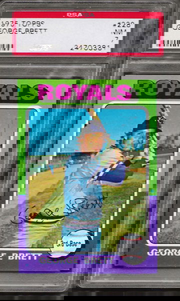 1975 Topps George Brett PSA 7 NM RC