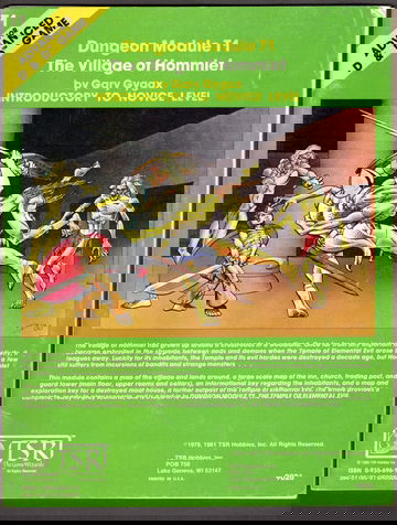 Advanced Dungeons & Dragons Module T1 The Village of Hommlet TSR 9026