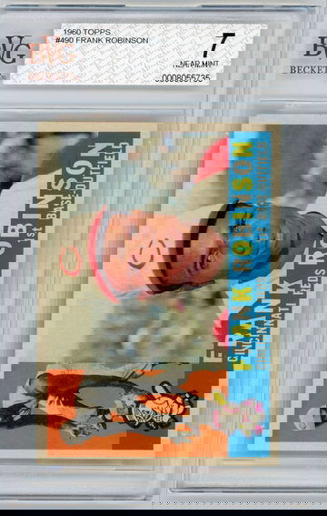 FRANK ROBINSON 1960 Topps #490 BGS 7 NEAR MINT