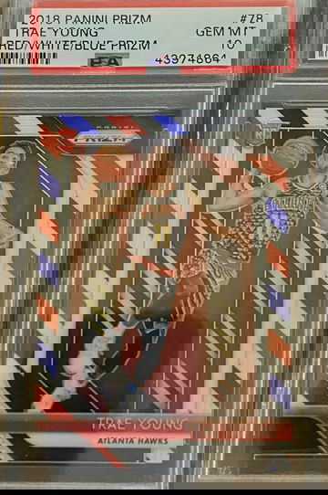 Trae Young 2018-19 Prizm RC Red White Blue PSA 10