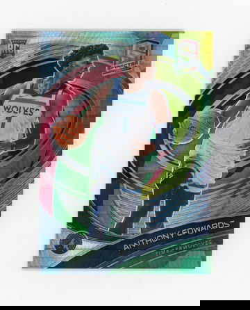 ANTHONY EDWARDS 2020-21 Panini Spectra #27/75 Variation Asia Yellow Green Prizm Rc