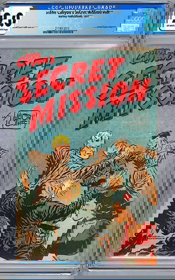 STEVE CANYON’S SECRET MISSION #NN CGC 9.0 KOREAN WAR PROMO HARVEY FILE COPY 1951