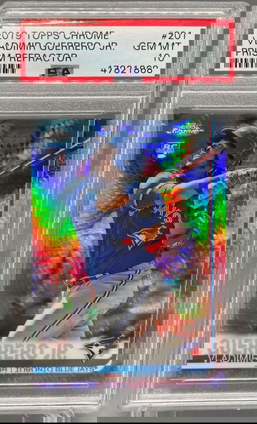 2019 Topps Chrome Vladimir Guerrero Jr. Prizm Refractor 203 PSA 10