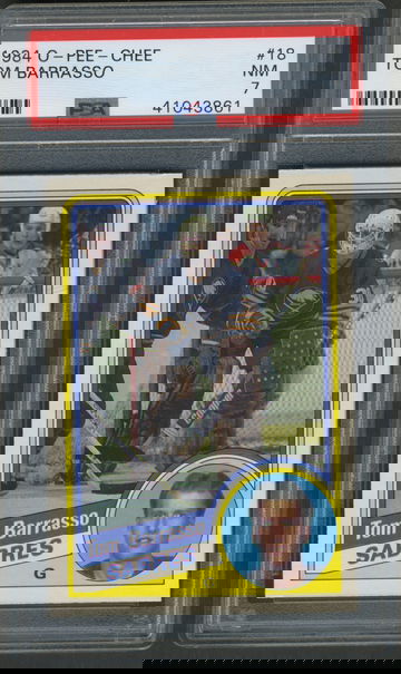 1984 OPC #18 Tom Barrasso RC PSA 7