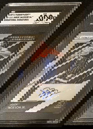 2018-19 Prizm  Jaren Jackson Jr  Sensational Signatures Auto  RC  SGC 9/10  Grizzlies