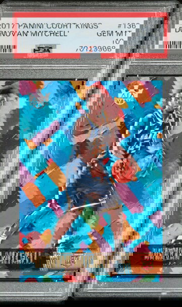 DONOVAN MITCHELL 2017 Panini Court Kings #136 Level II Rookie RC PSA 10 Gem Mint