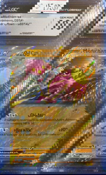 2024 Pokémon Medicham ex Stellar Crown 080/142 CGC 10 Gem Mint