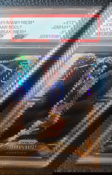 2019 Panini Prizm Jordan Poole Fast Break Prizm Psa 10