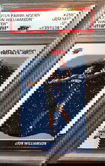 2019-20 Panini NBA Hoops Zion Williamson Winter PSA 10
