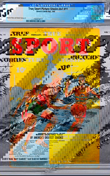 TRUE SPORT PICTURE STORIES v.2 #11 CGC 4.0 WWII US NAVY BASKETBALL SPECIAL 1945