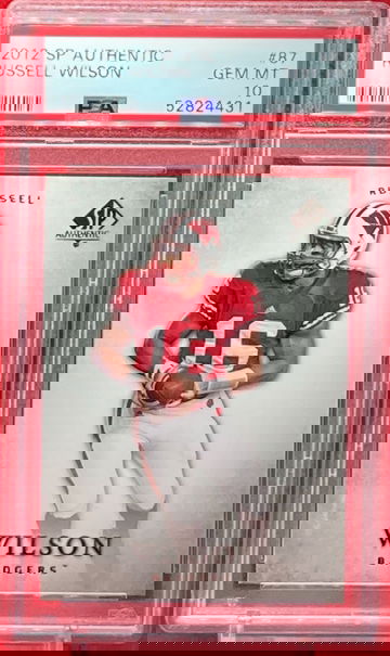 2012 SP Authentic #87 Russell Wilson RC Rookie PSA 10 Gem Mint