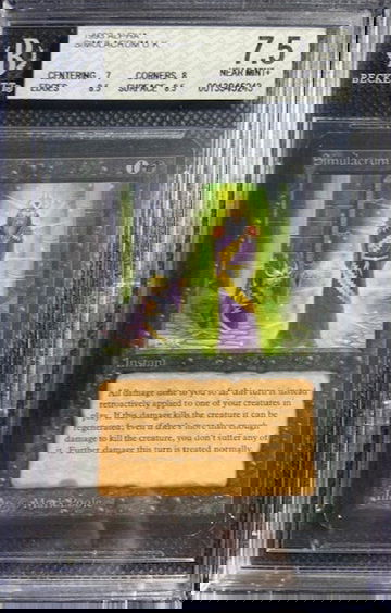 1993 Magic The Gathering MTG Alpha Simulacrum U K BGS 7.5 NM+