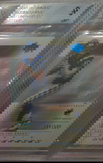 2001 UD Graded Rookie Series ACTION Drew Brees #47 108/500  Upper Deck