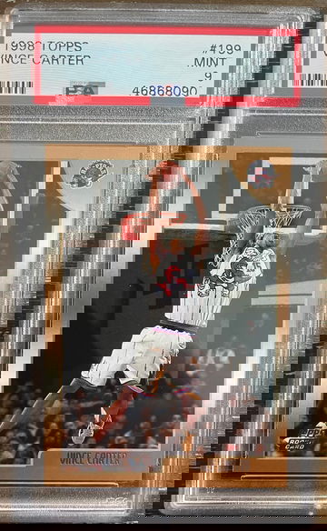 1998 Topps Vince Carter PSA 9