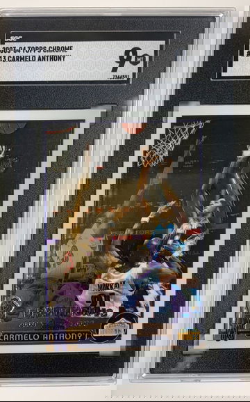 2003-04 Topps Chrome Carmelo Anthony ROOKIE CARD #113 SGC  9 