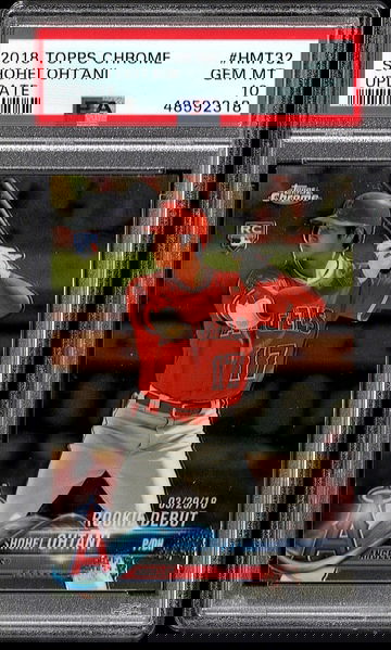 2018 Topps Chrome Update HMT32 Shohei Ohtani PSA 10 Gem Mint