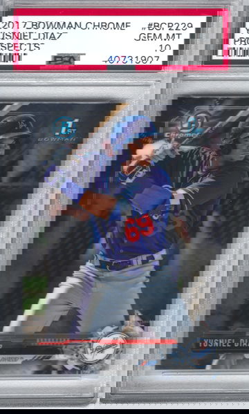 2017 Bowman Chrome Yusniel Diaz Prospects PSA 10 Gem Mint