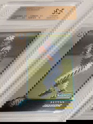 1998 Bowman Chrome Peyton Manning BGS 9.5