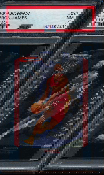 2004 Bowman Chrome Lebron James PSA 7 NM