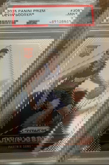 2015 Devin Booker Prizm Rookie PSA9 mint #308 Phoenix Suns  