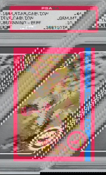 1984 Star Steve Carlton The Beginning - Perf PSA 10 Gem -Mint