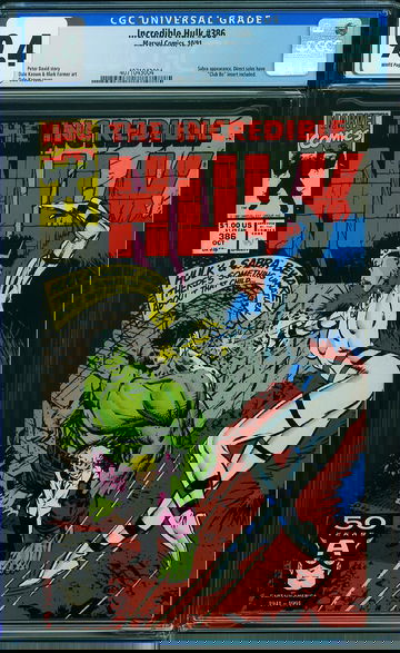 INCREDIBLE HULK #386, CGC 9.4 NM