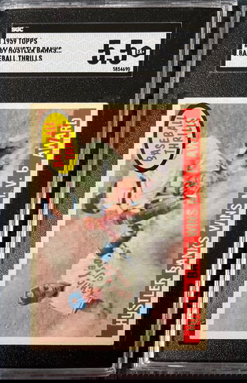 1959 Topps Ernie Banks Thrills Wins MVP #469 SGC 5.5