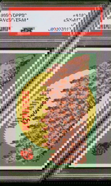 1959 Topps Braves Team #419 PSA 6 [BL-2.16]