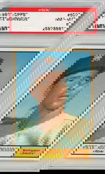 1961 Topps Pete Burnside #507 PSA 8 P1307