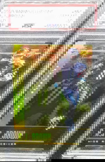 AJ Brown 2019 Panini Illusions Gold RC Rookie # 54 318/399 Graded PSA 10 Gem Mint POP 1