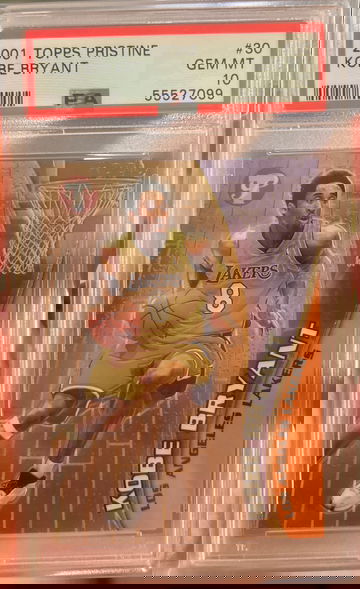 2001 topps pristine Kobe Bryant PSA 10