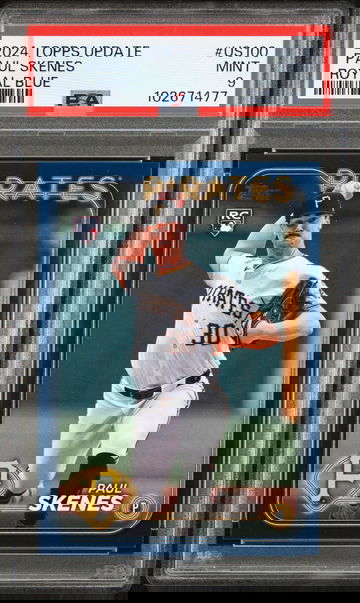 2024 Topps Update Royal Blue Paul Skenes #US100 PSA 9