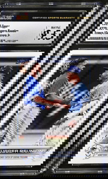 2022 Topps Series 1 Wander Franco Slugger Reunion #329 CSG 9.5 Mint+