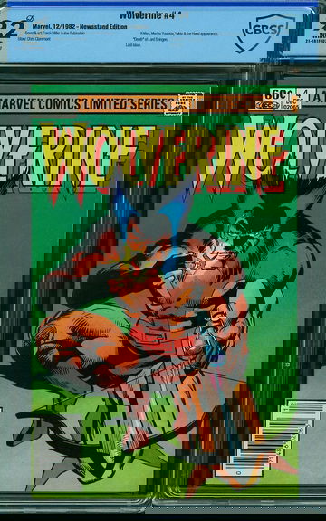 Wolverine #4 (1982) CBCS 9.2 Limited Series - Newsstand Edition