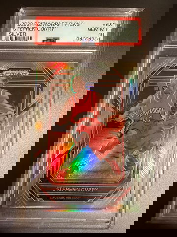 Stephen Curry 2023 Prizm Draft Picks Silver PSA 10