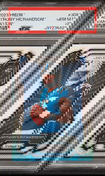 2023 Prizm Anthony Richardson Rookie Silver Variation PSA 10