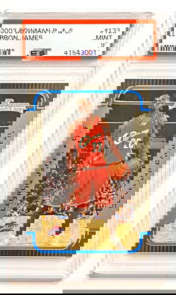 2003 Bowman LeBron James #123 Rookie PSA 9 Mint