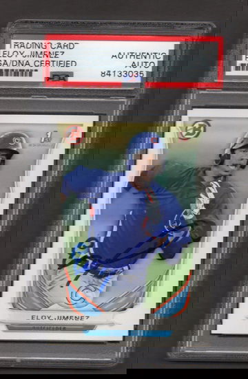 Eloy Jimenez Signed Autographed 2014 Bowman Draft #33 PSA DNA COA RC