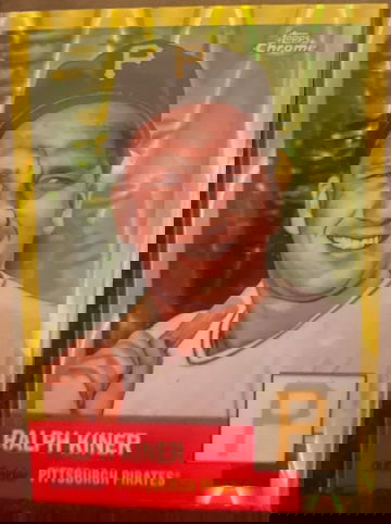 Ralph Kiner #222/250 2022 Topps Chrome Platinum Yellow Wave            #222/250