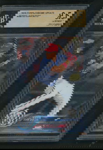 2018 Topps Chrome Update Juan Soto #HMT55 RC BGS 9.5