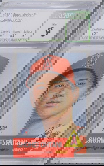 2018 Topps Living Legend Set Shohei Ohtani RC CSG 9