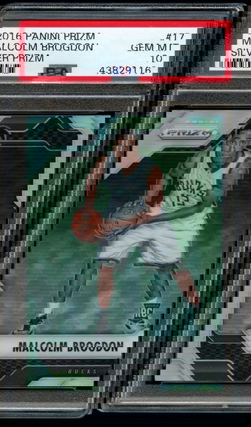 2016 Panini Prizm Malcolm Brogdon Silver Prizm PSA 10 Gem Mint Rookie #17