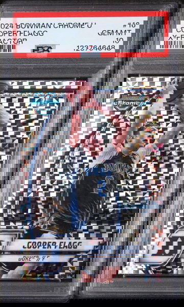 2024 Bowman University Chrome X-Fractor Cooper Flagg #16 PSA 10