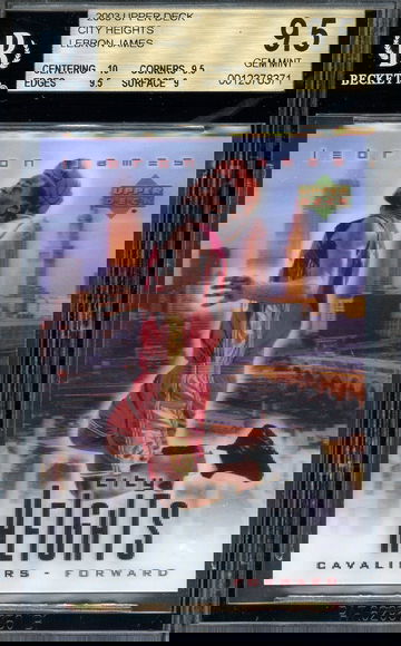 2003 Upper Deck City Heights LeBron James BGS 9.5 Rookie