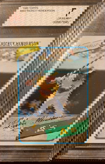 1980 Topps Rickey Henderson RC Rookie