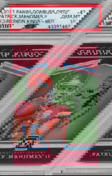 2017 PANINI DONRUSS OPTIC PATRICK MAHOMES II RKE GRIDIRON KINGS RED /99